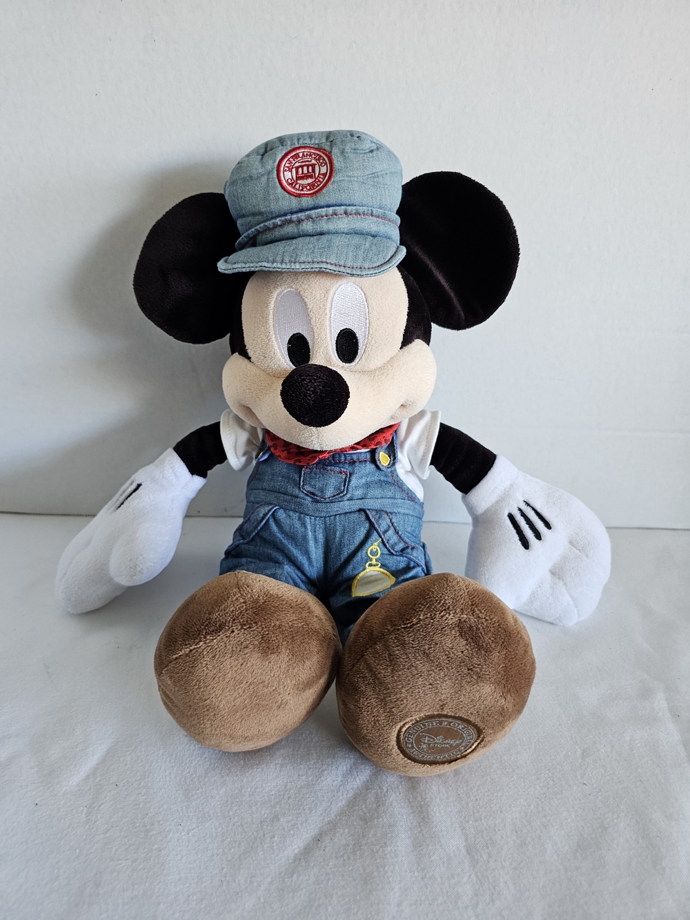 Mickey Mouse Trolley Conductor 17" Plush Toy San Francisco